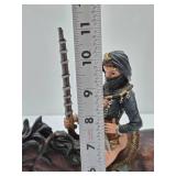 Myths & Legends Sculpture - Lady Warrior on Horse