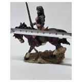 Myths & Legends Sculpture - Lady Warrior on Horse