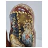 2 Sets of Handpainted Russian Matryoshka Nesting Dolls