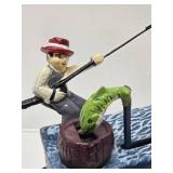 Vintage Style Cast Iron Fishing Bank - the One That Got Away