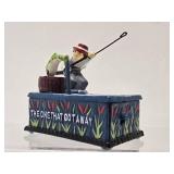 Vintage Style Cast Iron Fishing Bank - the One That Got Away