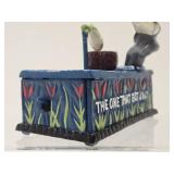 Vintage Style Cast Iron Fishing Bank - the One That Got Away