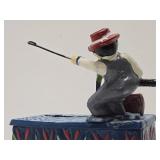 Vintage Style Cast Iron Fishing Bank - the One That Got Away