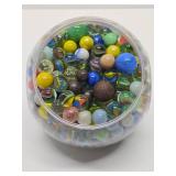 Large Jar Full of Assorted Vintage etc MArbles