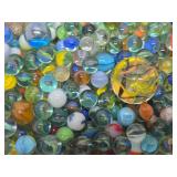 Large Jar Full of Assorted Vintage etc MArbles