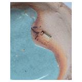 Vintage Japanese Relief Carved Landscape Scene Vase