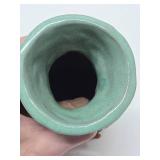 Vintage Japanese Relief Carved Landscape Scene Vase