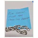 Sterling Silver Link Bracelet - 7"