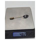 Vintage Sterling Silver US Army Adjutant General Corps Lapel Pin