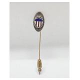 Vintage Sterling Silver US Army Adjutant General Corps Lapel Pin