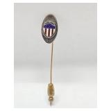 Vintage Sterling Silver US Army Adjutant General Corps Lapel Pin