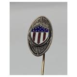 Vintage Sterling Silver US Army Adjutant General Corps Lapel Pin