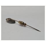 Vintage Sterling Silver US Army Adjutant General Corps Lapel Pin