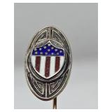 Vintage Sterling Silver US Army Adjutant General Corps Lapel Pin