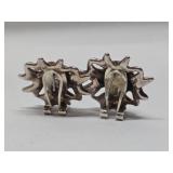 Sterling Silver Modernist Earrings - Made in Israel