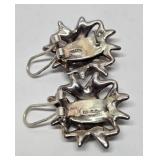 Sterling Silver Modernist Earrings - Made in Israel