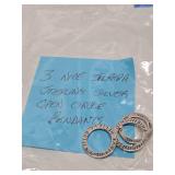3 Signed SILPADA Sterling Silver Open Circle Pendants