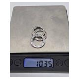 3 Signed SILPADA Sterling Silver Open Circle Pendants