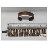 Group of 3 Vintage Copper Bracelets
