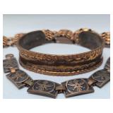 Group of 3 Vintage Copper Bracelets