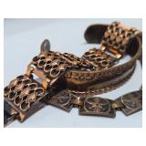 Group of 3 Vintage Copper Bracelets