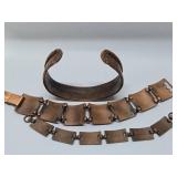 Group of 3 Vintage Copper Bracelets