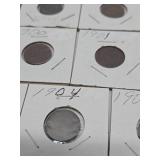 Lot of 13 Different US Indian Head Pennies #1 from 1882-1907