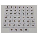 Lot of 46 US Wheat Pennies 1913-1939