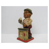 3 Vintage Battery-Op Toys - Casino "Sharpshooter" & 2 Bartenders - One w/Original Box