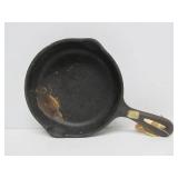 2 Old Vintage Cast Iron Skillets