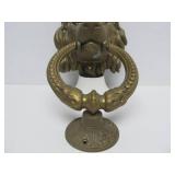 Large Vintage Brass Lion Head Door Knocker