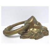 Large Vintage Brass Lion Head Door Knocker