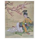 2 Excellent Vintage Original Oriental Paintings on Silk