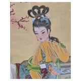 2 Excellent Vintage Original Oriental Paintings on Silk