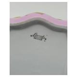 Beautiful Antique Pink Floral Limoges Porcelain Hinged Box