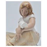 Excellent LARGE Signed LLADRO Figurine - "Watching the Dove"
