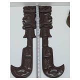 Group of Mid Century Carved Wood Decor Pieces - Honduran