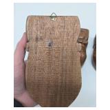 Group of Mid Century Carved Wood Decor Pieces - Honduran