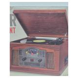 Unused CROSLEY Lancaster 5-In-One Entertainment Center - Turntable, Stereo etc