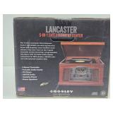 Unused CROSLEY Lancaster 5-In-One Entertainment Center - Turntable, Stereo etc