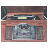 Unused CROSLEY Lancaster 5-In-One Entertainment Center - Turntable, Stereo etc