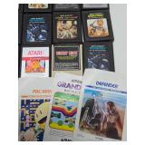 Large Lot of Vintage ATARI Video Games