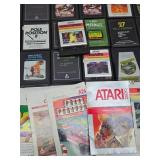 Large Lot of Vintage ATARI Video Games