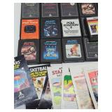 Large Lot of Vintage ATARI Video Games