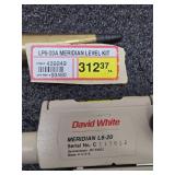 Excellent Quality DAVID WHITE Meridian L6-20 Level Kit w/ Tripod