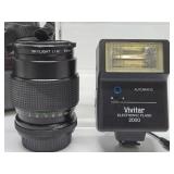 PENTAX Film Camera w/Zoom Lens & Accessories