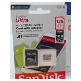 Group of Brand New Memory Cards & External Hard Drive