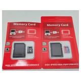 Group of Brand New Memory Cards & External Hard Drive