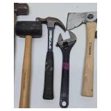 Estate Lot w/Tool Bucket Full of Good Wrenches Hammers Hatchet Files & More!