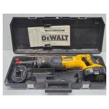 Working DEWALT Reciprocating Saw w/2 Batteries - No Charger